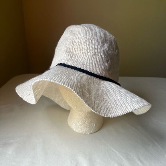 Summer Hats Lot of 3 Wide Brim Casual Boho Festival Paper Linen Cotton - Picture 2 of 8